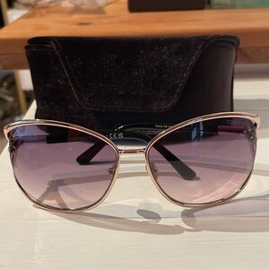 Tom Ford Purple Sunglasses with Gradient Lenses